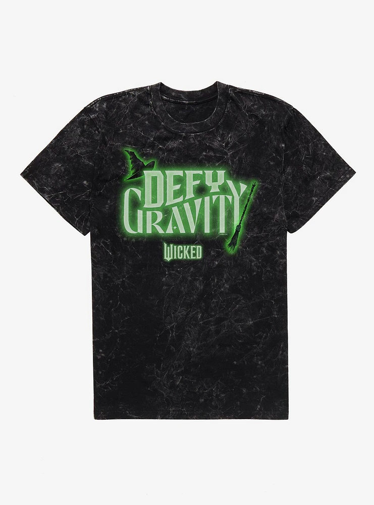 Wicked Defy Gravity Mineral Wash T-Shirt