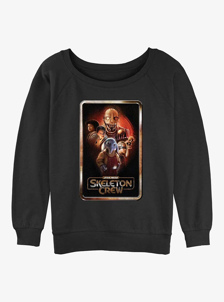 Skeleton Crew Poster Group Girls Slouchy Sweatshirt