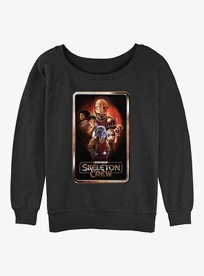 Skeleton Crew Poster Group Girls Slouchy Sweatshirt