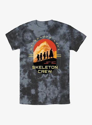 Skeleton Crew Group Silhouettes Tie-Dye T-Shirt