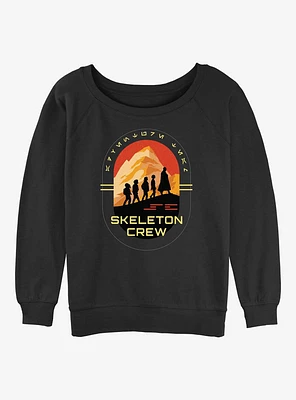 Skeleton Crew Group Silhouettes Girls Slouchy Sweatshirt