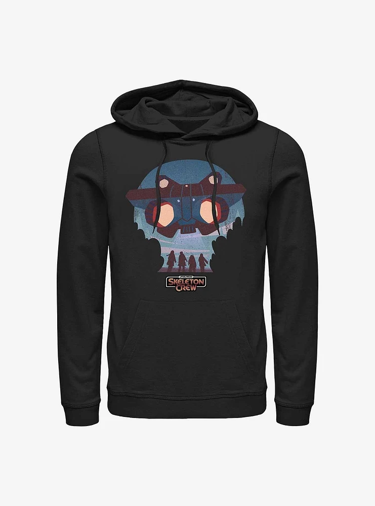 Skeleton Crew Kids And Ship Hoodie