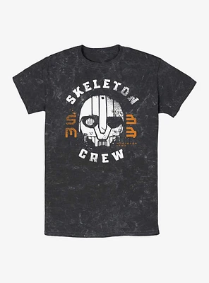 Skeleton Crew Mask Mineral Wash T-Shirt