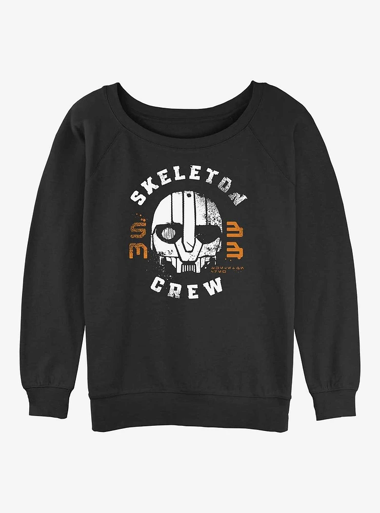 Skeleton Crew Mask Girls Slouchy Sweatshirt