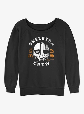 Skeleton Crew Mask Girls Slouchy Sweatshirt