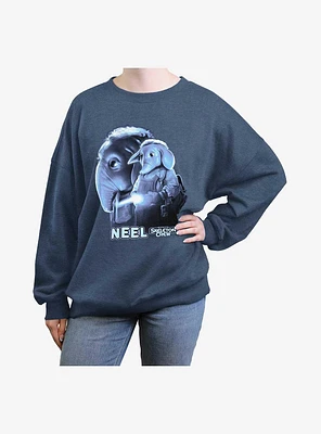 Skeleton Crew Neel Heroic Girls Oversized Sweatshirt