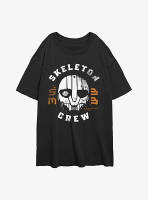 Skeleton Crew Mask Girls Oversized T-Shirt