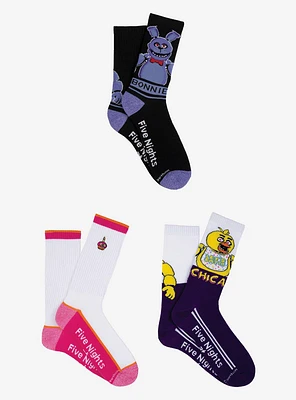 Five Nights at Freddy's 3-pair Crew Socks