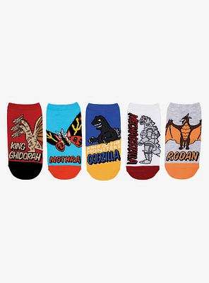 Godzilla Kids 5-pair Ankle Socks