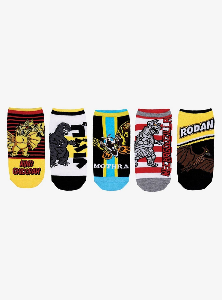 Godzilla 5-pair Ankle Socks