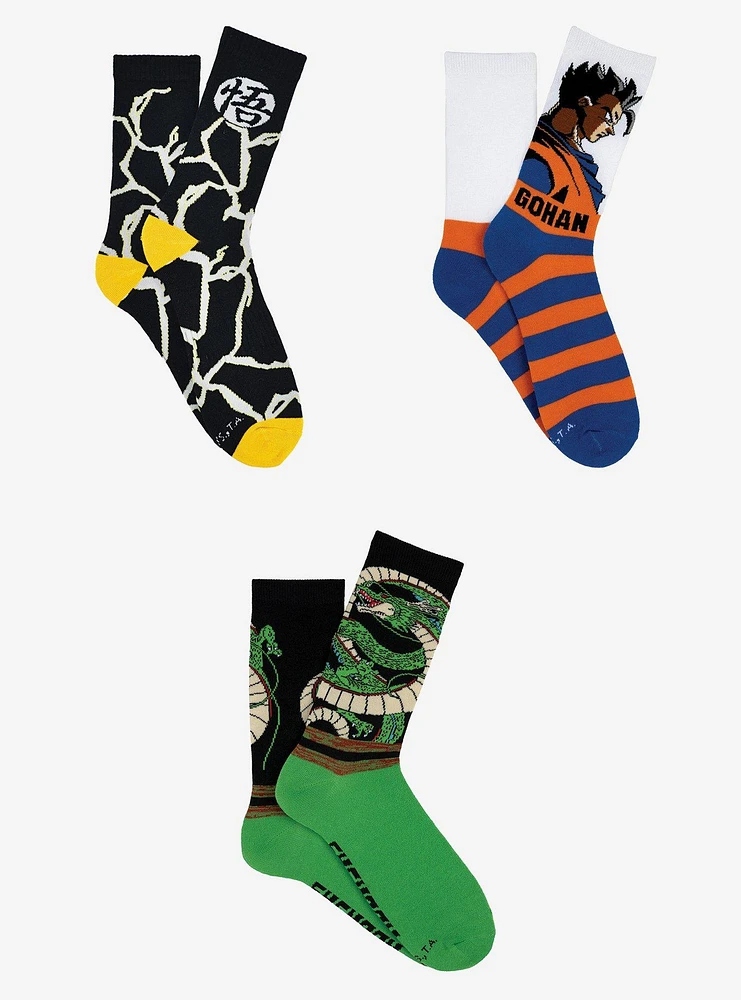 Dragon Ball Z 3-pair Crew Socks