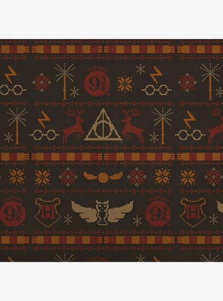 Harry Potter Sweater Pattern Kraft Wrapping Paper