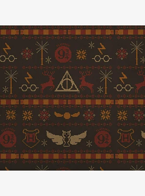 Harry Potter Sweater Pattern Kraft Wrapping Paper