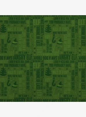 Elf Movie Quotes Repeating Pattern Kraft Wrapping Paper