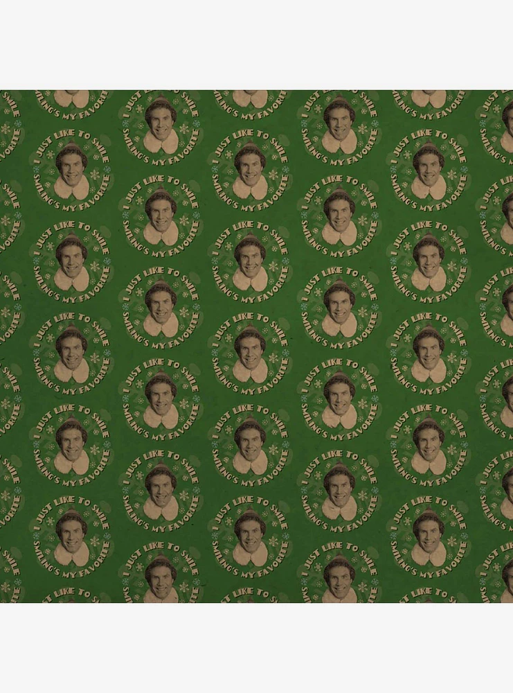 Elf Movie I Just Like to Smile Kraft Wrapping Paper