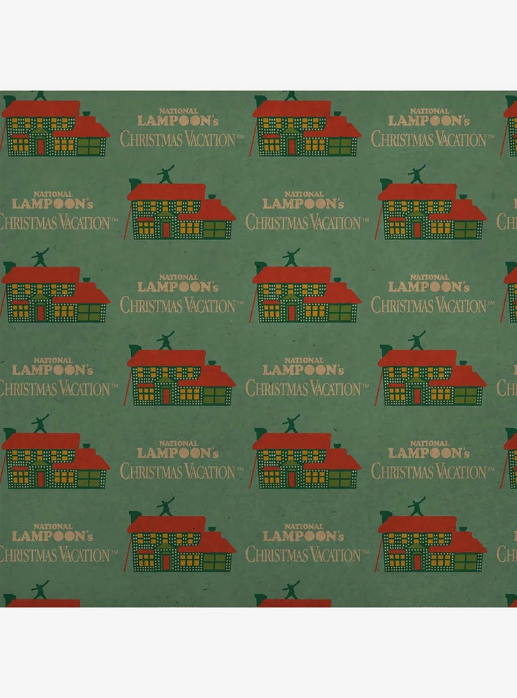 National Lampoon's Christmas Vacation Griswold House Logo Kraft Wrapping Paper