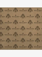 Harry Potter Hogwarts Modern Logo Kraft Wrapping Paper