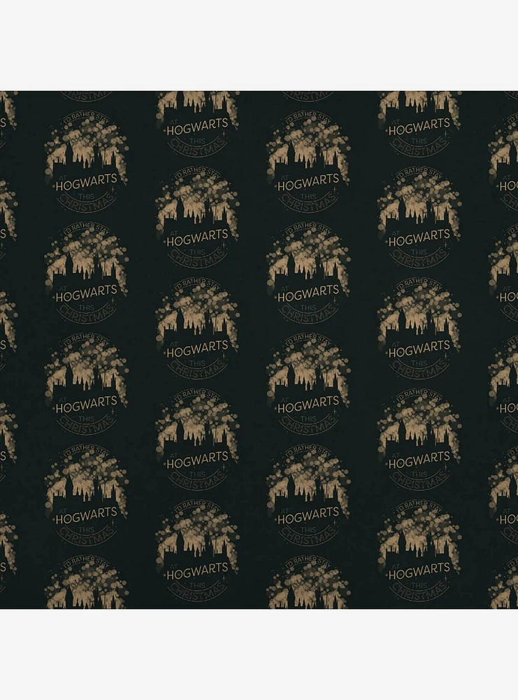 Harry Potter Hogwarts for Christmas Kraft Wrapping Paper