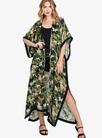 Camo Print Boho Cardigan Kimono