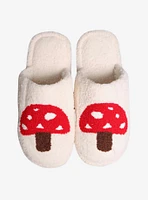 Fuzzy Soft Mushroom Slippers