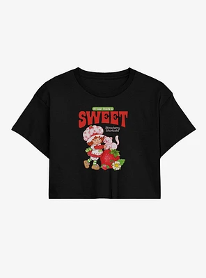 Strawberry Shortcake My Best Friend Is Sweet Girls Crop T-Shirt