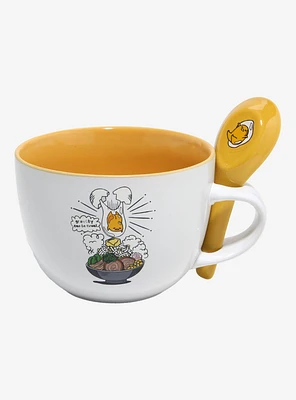 Gudetama Ramen Scene Mug and Spoon Set
