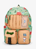 Peanuts Snoopy Beagle Scouts Camping Multi-Pocket Backpack — BoxLunch Exclusive