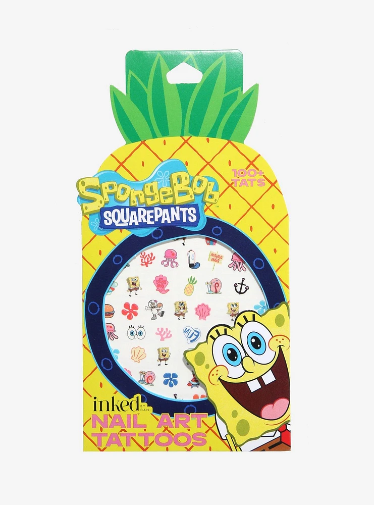 INKED SpongeBob SquarePants Nail Art Tattoo Set