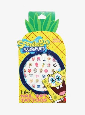 INKED SpongeBob SquarePants Nail Art Tattoo Set