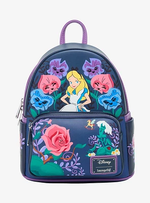 Loungefly Disney Alice in Wonderland Alice & Flowers Mini Backpack — BoxLunch Exclusive