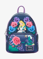 Loungefly Disney Alice in Wonderland Alice & Flowers Mini Backpack — BoxLunch Exclusive