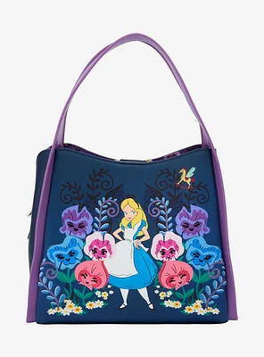 Loungefly Disney Alice in Wonderland Alice & Flowers Convertible Purse — BoxLunch Exclusive