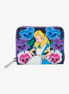 Loungefly Disney Alice in Wonderland Alice & Flowers Zip Wallet — BoxLunch Exclusive