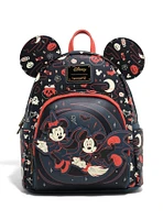 Loungefly Disney Mickey & Minnie Halloween Ears Glow-in-the-Dark Mini Backpack - BoxLunch Exclusive