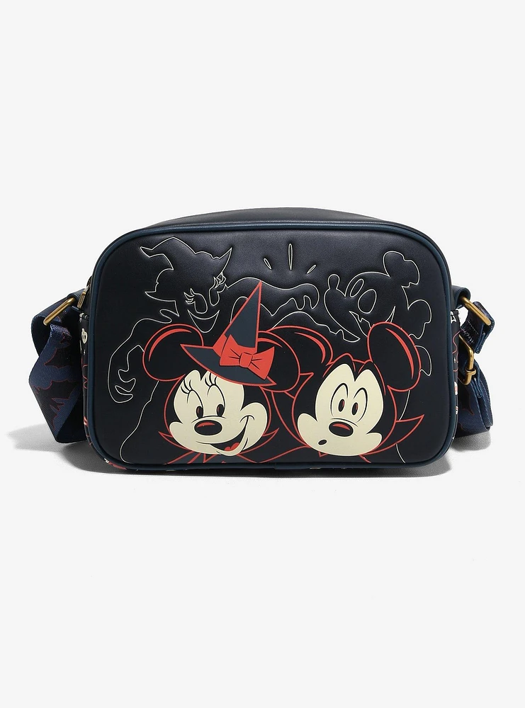 Loungefly Disney Mickey & Minnie Halloween Glow-in-the-Dark Crossbody Bag - BoxLunch Exclusive