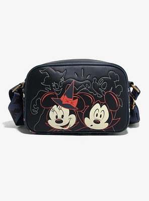 Loungefly Disney Mickey & Minnie Halloween Glow-in-the-Dark Crossbody Bag - BoxLunch Exclusive