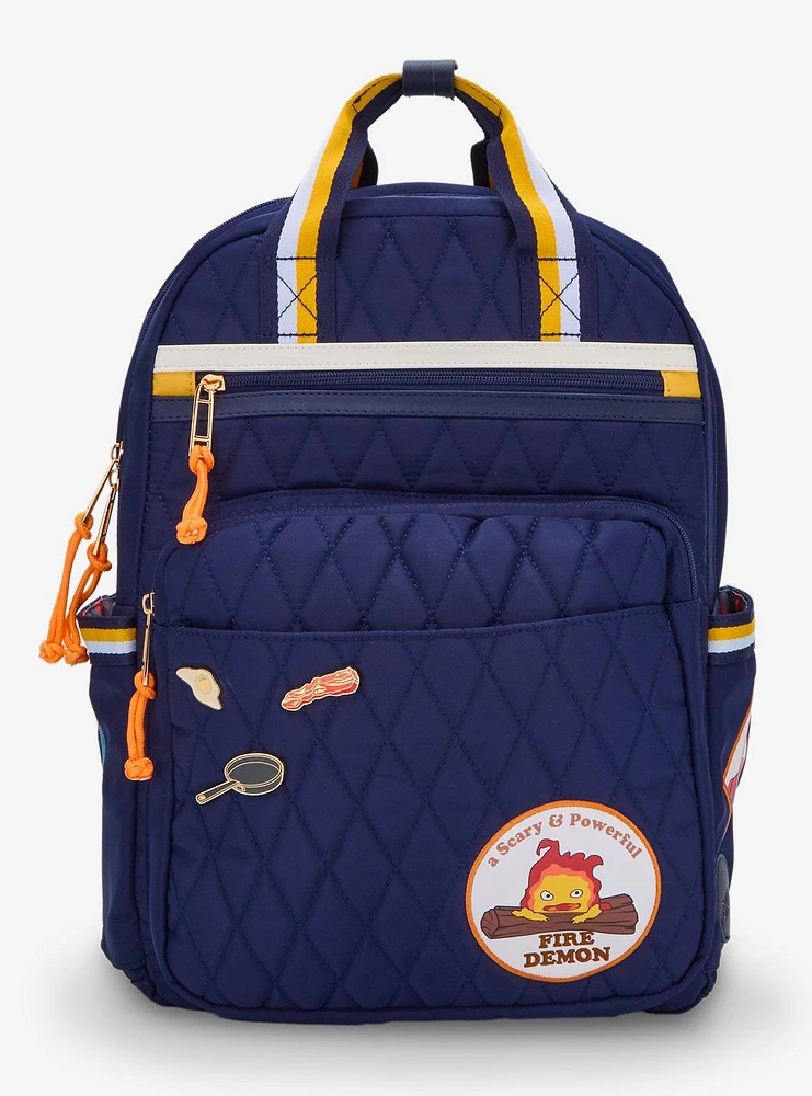 Studio Ghibli® Howl's Moving Castle Calcifer Quilted Backpack - BoxLunch Exclusive