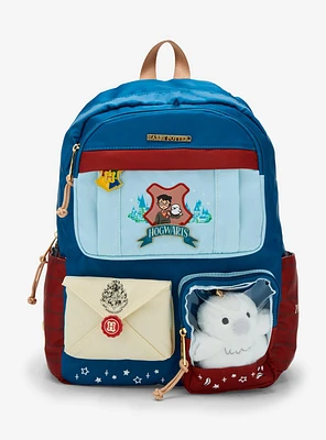Harry Potter Hogwarts Multi-Pocket Backpack With Hedwig Plush — BoxLunch Exclusive