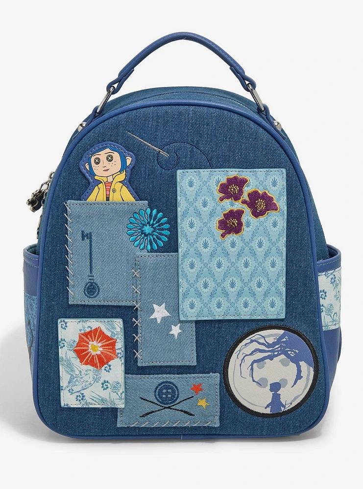 Coraline Patchwork Denim Mini Backpack — BoxLunch Exclusive