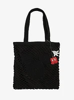 Disney Mickey Mouse Silhouette Crochet Tote Bag - BoxLunch Exclusive