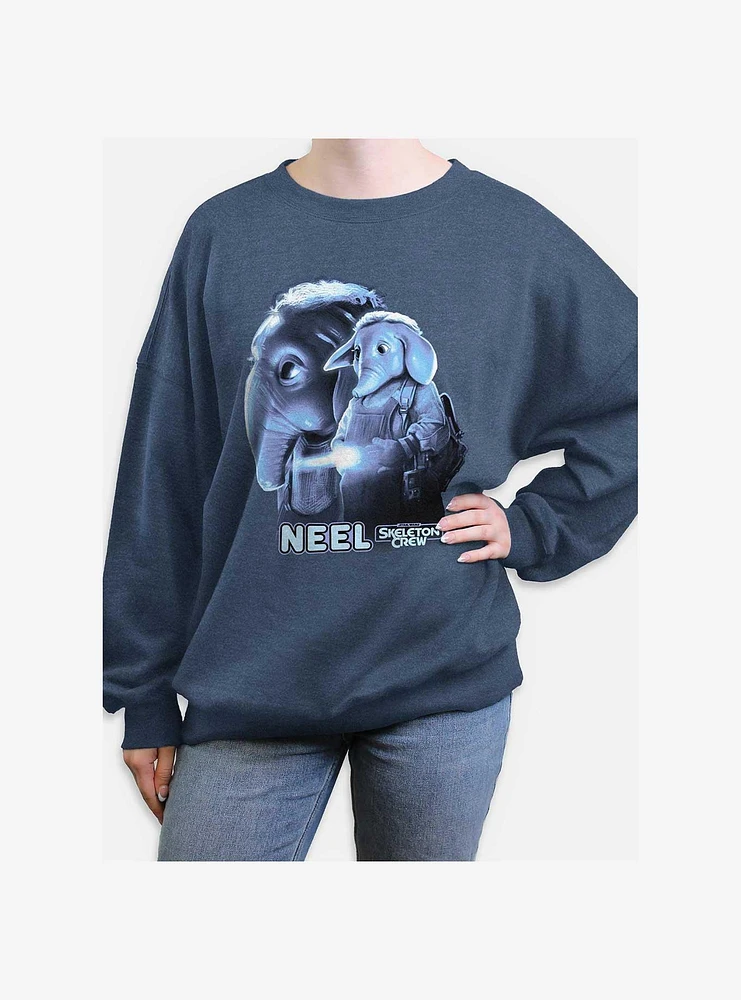 Skeleton Crew Neel Heroic Womens Oversized Sweatshirt