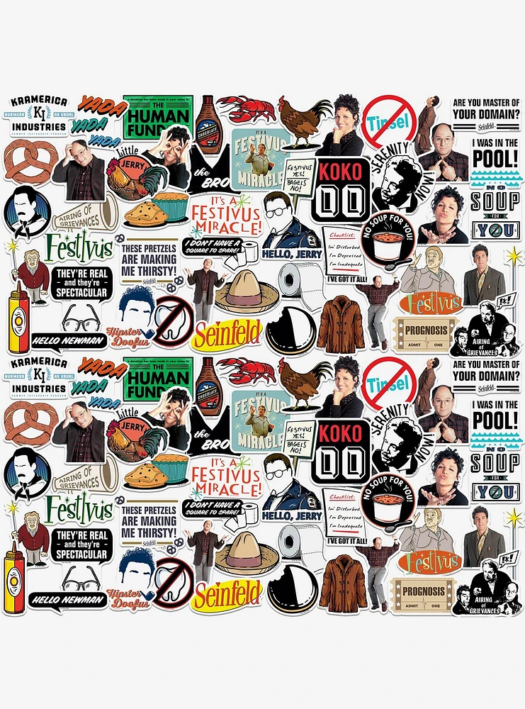 Seinfeld 2nd Variety 100ct Vinyl Stickers Variety Pack