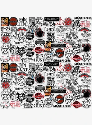 Supernatural Limited Color 100ct Vinyl Stickers Variety Pack