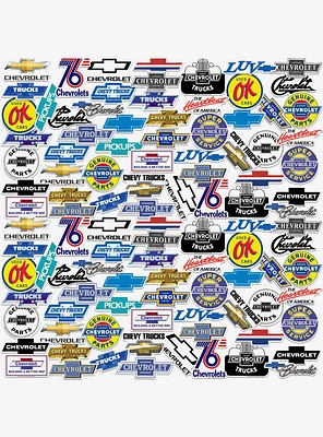 Chevrolet Branding 100ct Vinyl Stickers Variety Pack