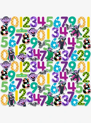 Sesame Street Count Von Count Numbers 100ct Vinyl Stickers Variety Pack