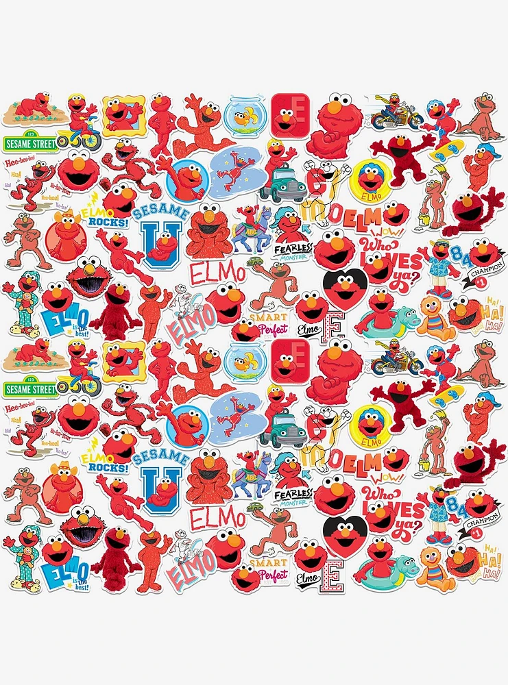 Sesame Street Elmo 100ct Vinyl Stickers Variety Pack