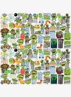 Sesame Street Oscar the Grouch 100ct Vinyl Stickers Variety Pack