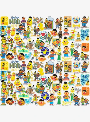 Sesame Street Bert & Ernie 100ct Vinyl Stickers Variety Pack