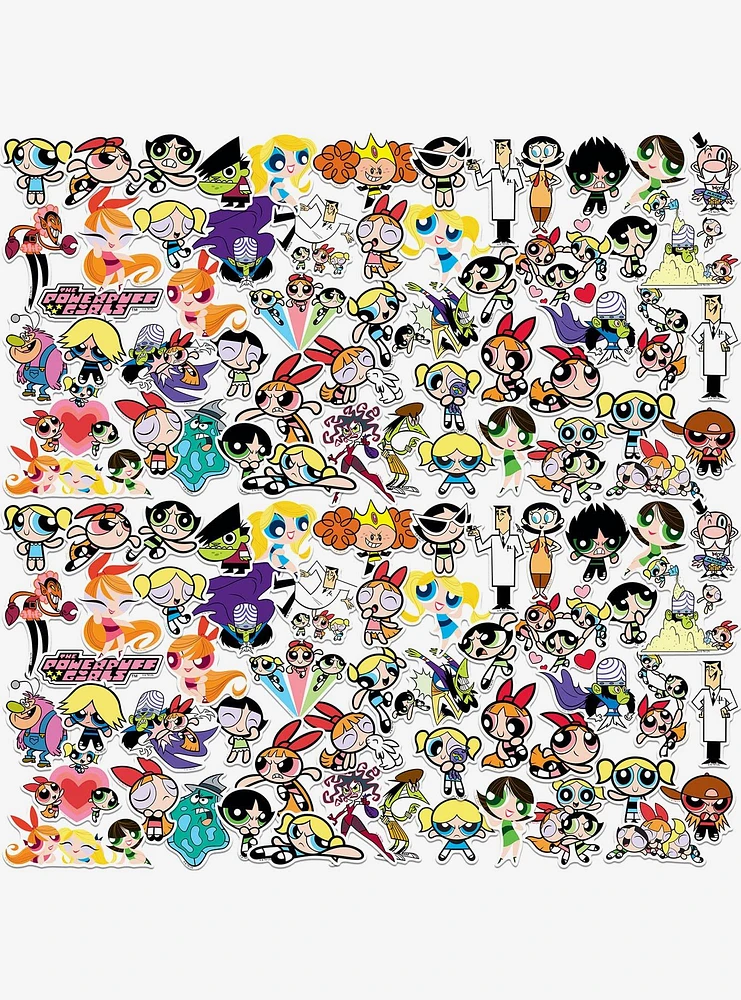 Powerpuff Girls Character 100ct Vinyl Stickers Variety Pack