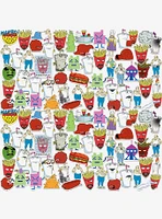 Aqua Teen Hunger Force Character 100ct Vinyl Stickers Variety Pack